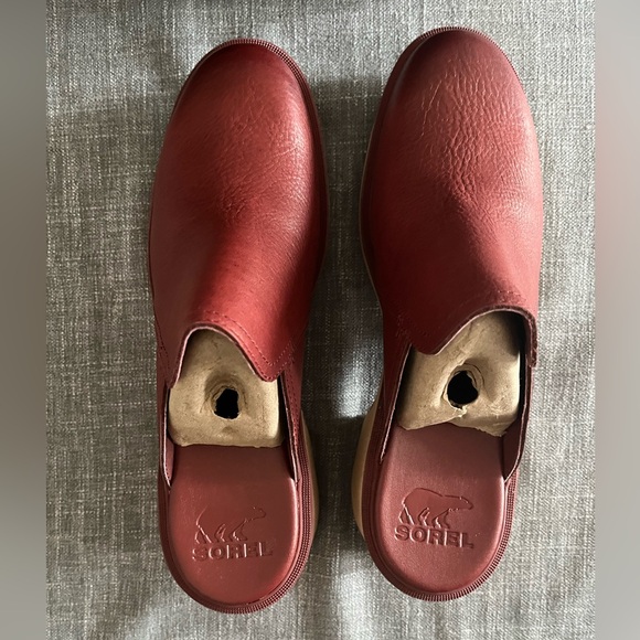 SOREL Women's Hi-Line Heel Mule Boot Clog Slide Size 12 NWB Spice Tawny Buff - Picture 2 of 7